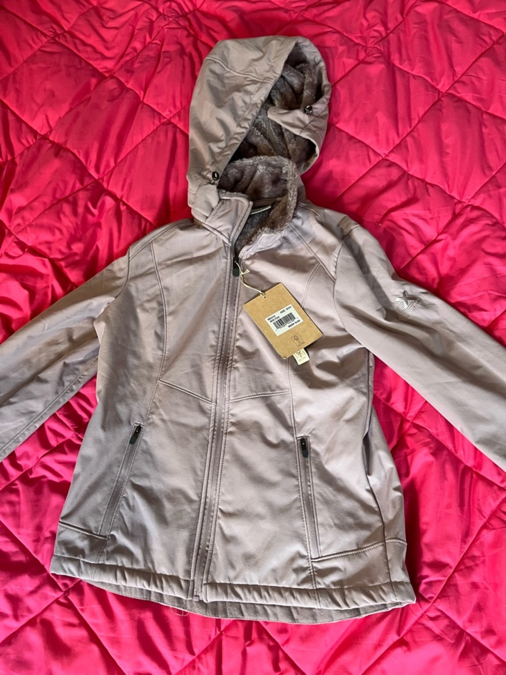 Zeroxposur Softshell Hooded Faux-Fur Lined Jacket